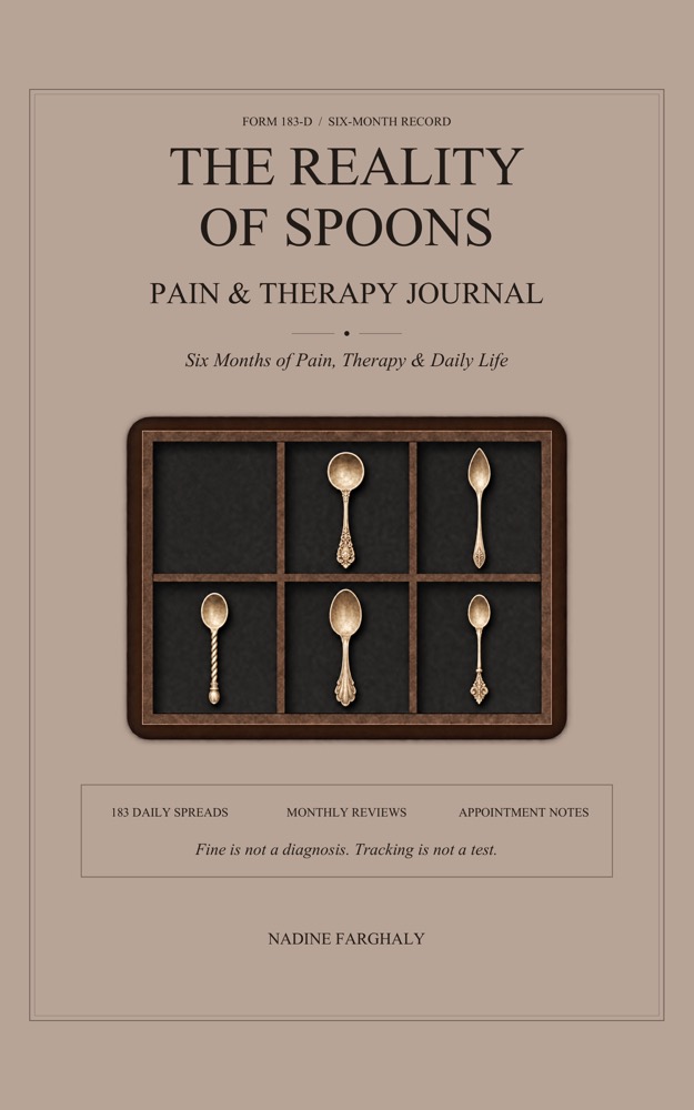 The Reality of Spoons: Pain & Therapy Journal by Nadine Farghaly